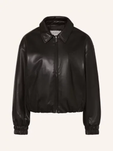 Calvin Klein Jeans Kurtka W Stylu Skórzanym schwarz czarna