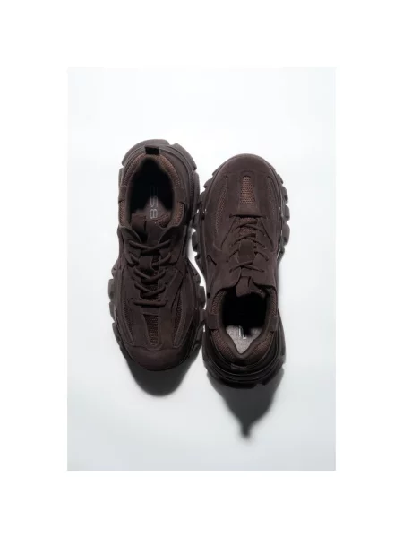 Sneakersy Estro na platformie brązowe
