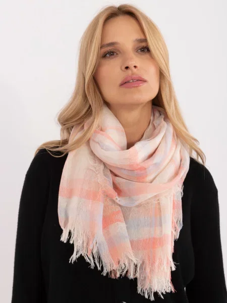 Fular Fashionhunters cu franjuri bej