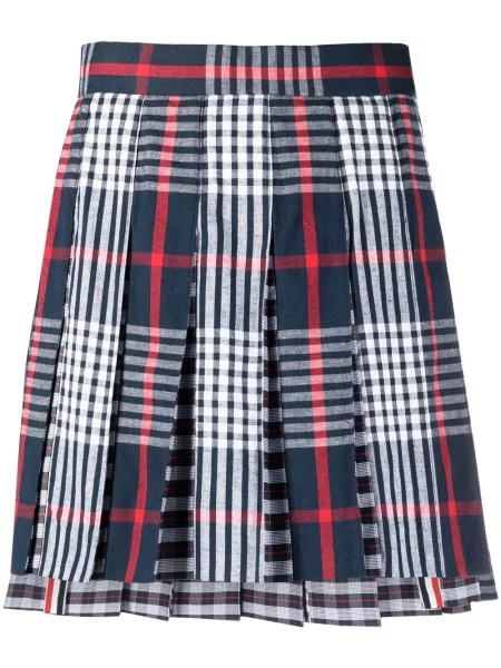 Fusta plisata Thom Browne plisată albastru