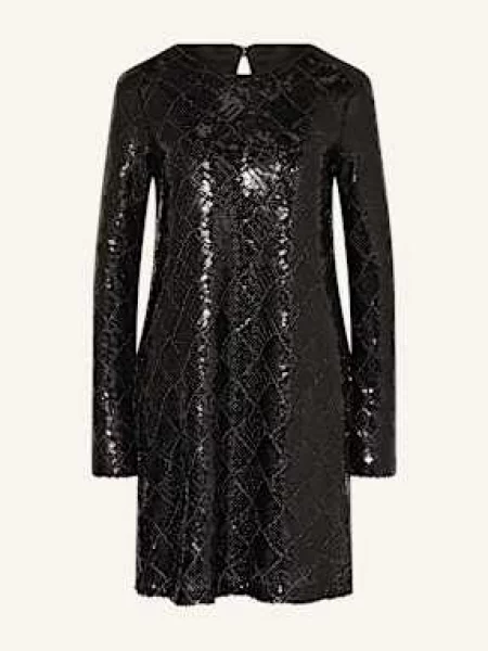 Y.A.S. Sukienka Z Cekinami schwarz czarna
