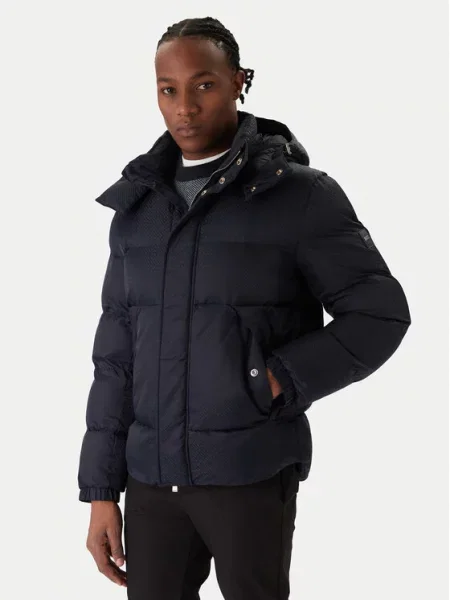 BOSS Zimska jakna Mornarsko modra