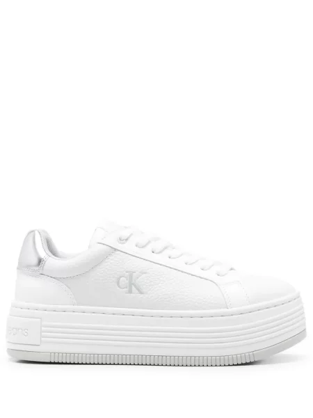 Sneakerși Calvin Klein Jeans alb