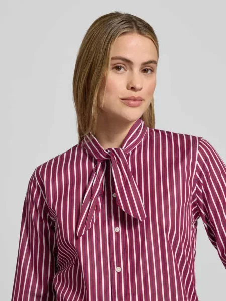 Bluzka koszulowa z listwą guzikową model ‘NUSILA’ Lauren Ralph Lauren