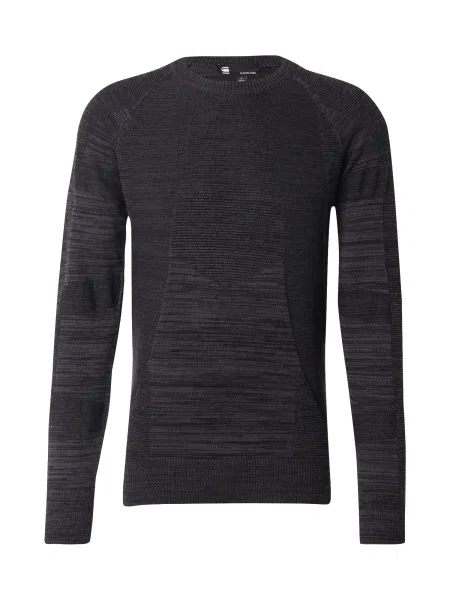 G-STAR Pulover pegasto črna