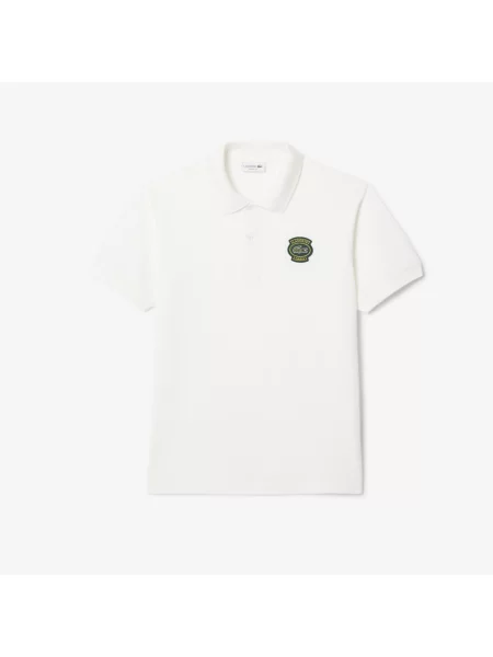 Lacoste Koszulka Polo O Klasycznym Kroju Z Naszywką Z Piki biały