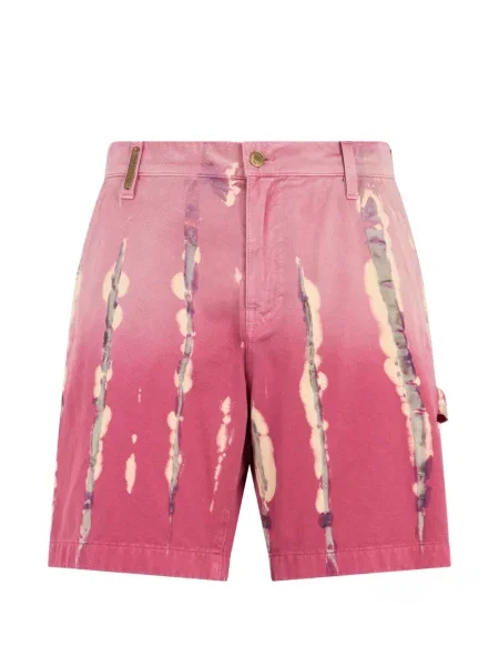 Viseltes hatású cargo rövidnadrág Moschino rózsaszín