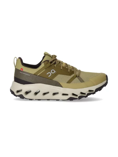Lniane sneakersy On trekkingowe zielone