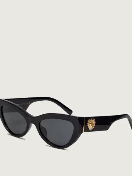 Dolce & Gabbana ochelari de soare cat eye pentru femei negru
