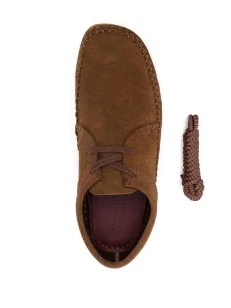 Велурени лоуфъри Clarks Originals кафяво