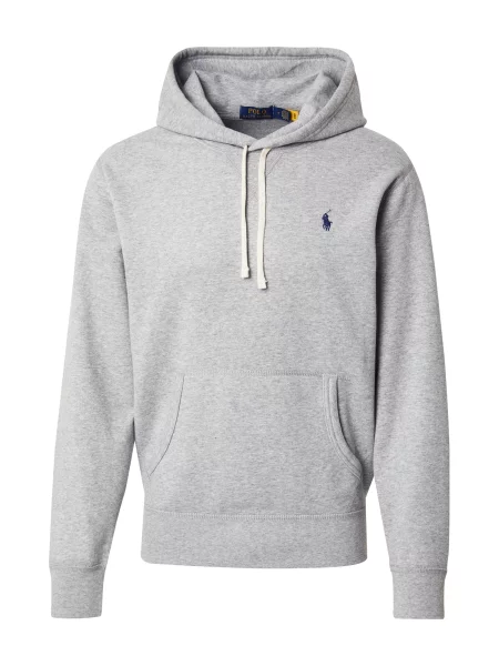 Mikina s kapucí Polo Ralph Lauren šedá