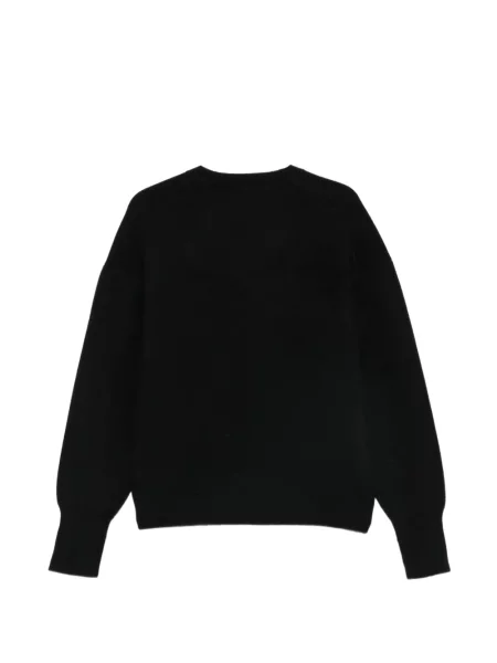 Pulover Studio Nicholson cu decolteu în V negru
