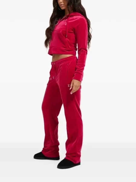 Είδος βελούδου hoodie Juicy Couture κόκκινο