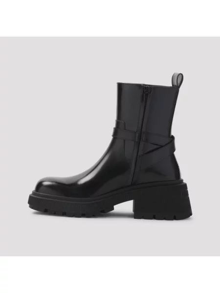 Botki Jimmy Choo skórzane czarne