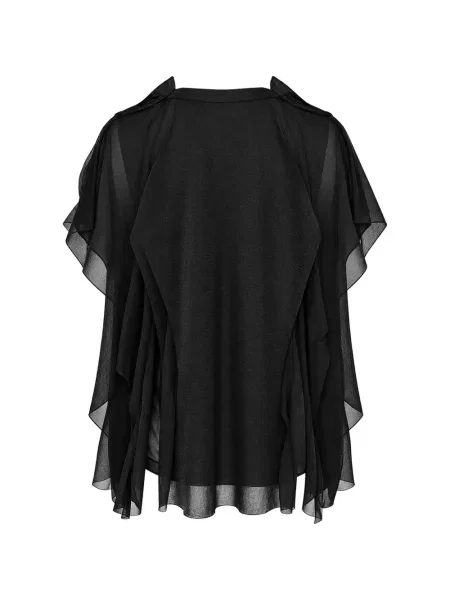 Bluză Comme Des Garçons din șifon negru