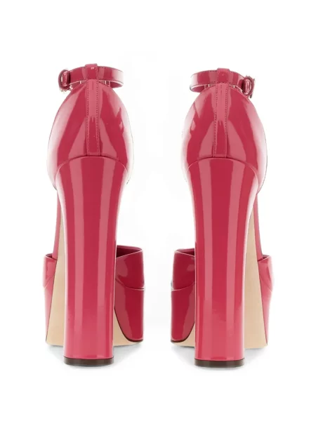 Pantofi cu toc Dolce & Gabbana din piele cu platformă roz