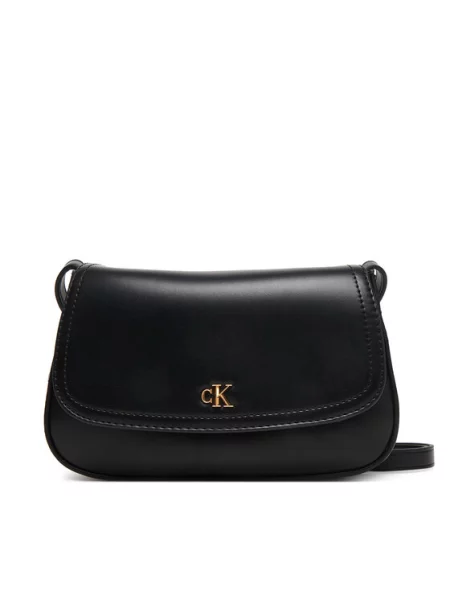 Calvin Klein Torbica Ck Flap Camera Bag crna