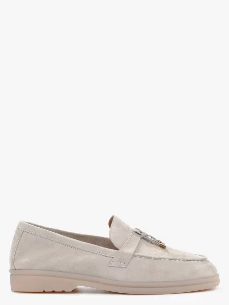 Замшеві Лофери LeBERDES білий