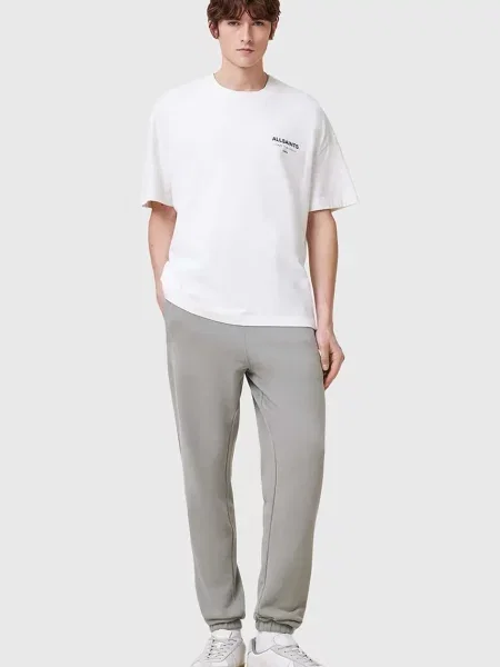AllSaints spodnie dresowe RAVEN SWEATPANT szare