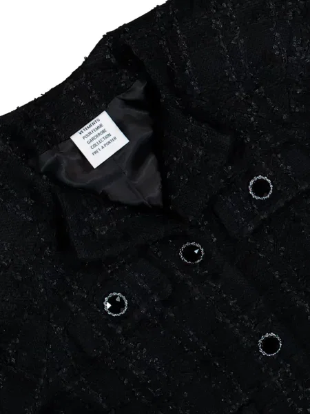 Decupat geacă Vetements negru