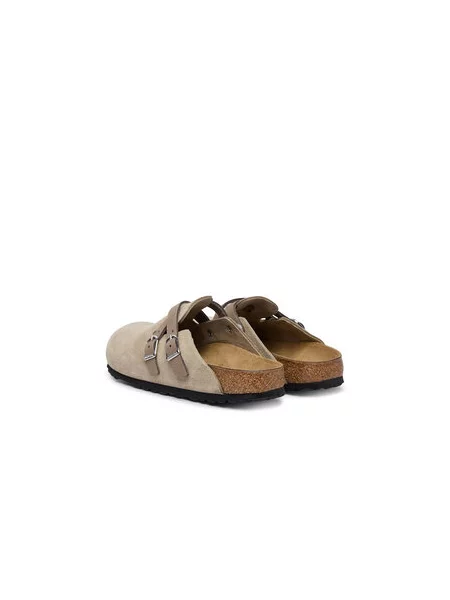 Pantofle Birkenstock s přezkou béžové