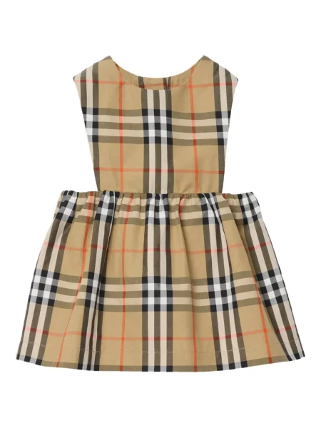 Sukienka dziecięca Burberry brązowa