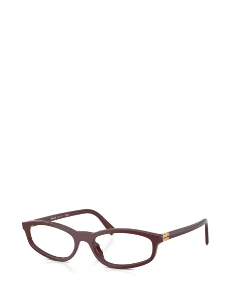 Kulaté sluneční brýle Miu Miu Eyewear hnědé