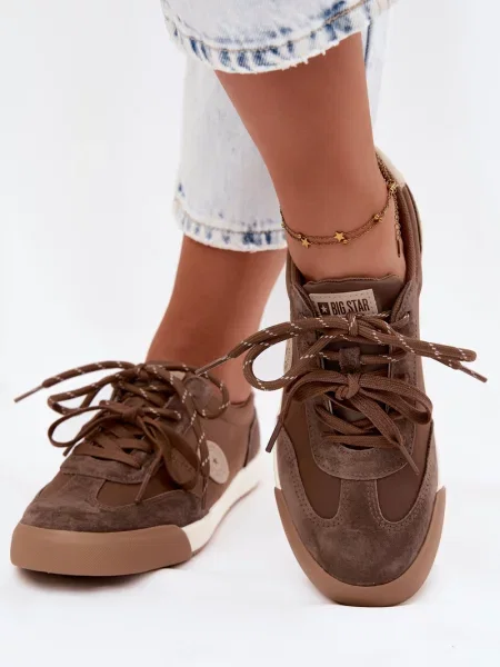 Teniși Big Star Shoes din piele alb