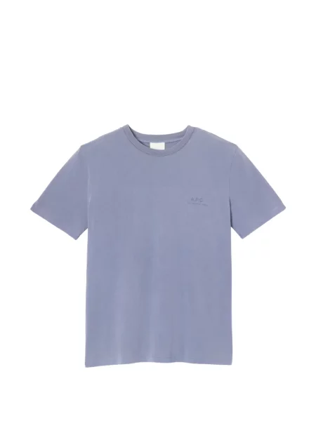 Scurt tricou A.p.c. cu imagine albastru