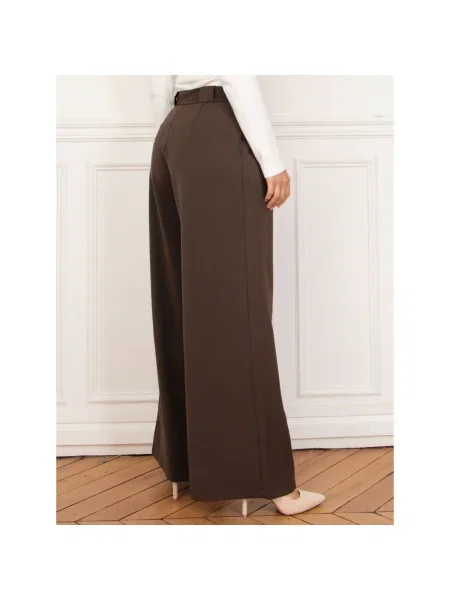 Nohavice La Modeuse hnedá