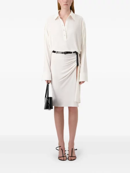 Cu centură rochie Coperni drapată alb