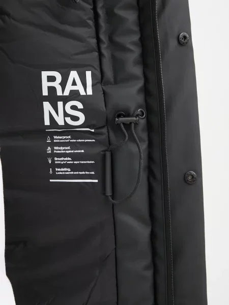 Rains Яке Askim Long Insulated Cargo Jacket черно