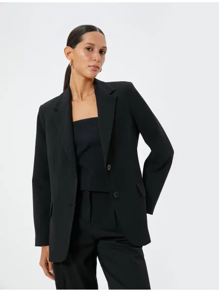 Sacou Koton cu buzunare cu clapetă