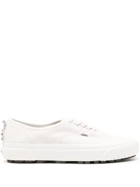 Sneakerși Vans Authentic din piele de căprioară alb
