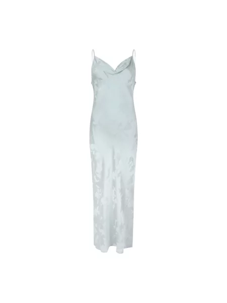 Sukienka Calvin Klein Viscose Jacquard Maxi Slip Dress Green L zielona