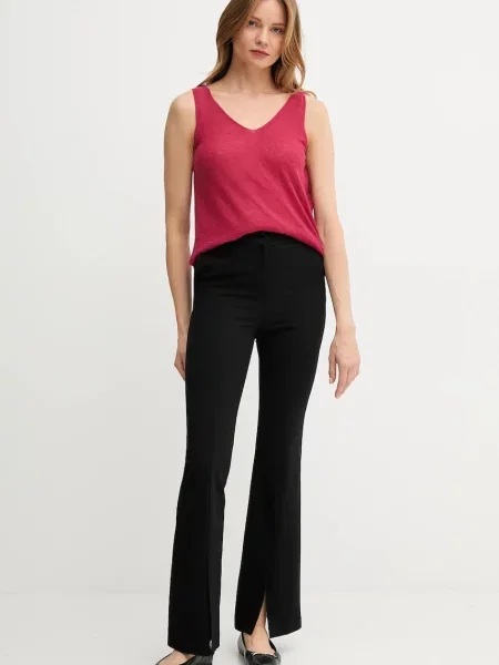 Топ з вовною United Colors of Benetton рожевий