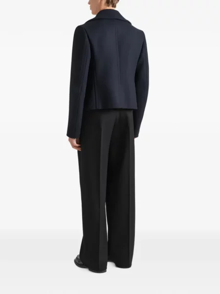 Decupat palton Givenchy de lână albastru