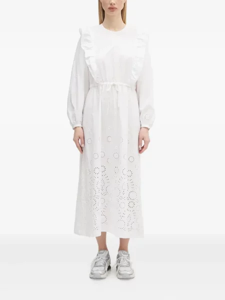 Rochie midi A.p.c. până la genunchi de costum alb