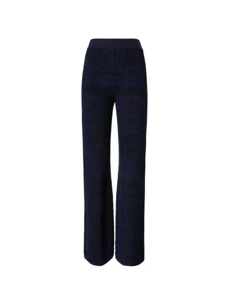 Pantaloni Missoni tricotate albastru