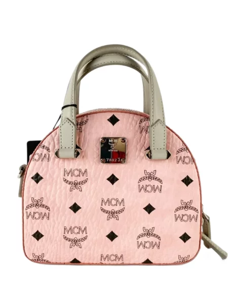 Geantă shopper Mcm cu imagine roz