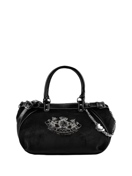 Juicy Couture Kabelka TWIG NARRATIVE / strieborná čierna