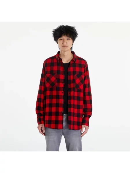 Urban Classics Košile / tmavě / černá červená