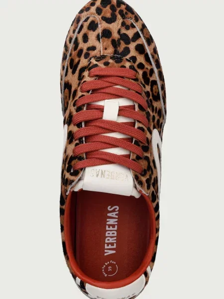 Verbenas JAMAICA ANIMALIER sportcipő női bőr barna