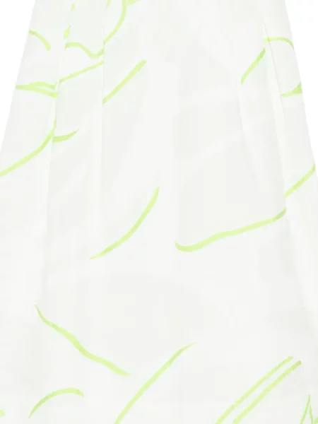 Rochie midi Shiatzy Chen din jacard alb