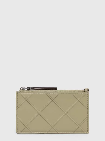 Кожаный кошелек Tory Burch зеленый