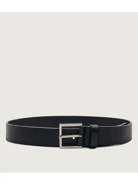 Tommy Hilfiger Curea de piele Hudson negru