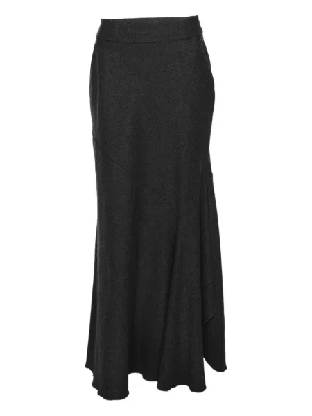 Maksi spódnica plisowana Max Mara wełniana szara