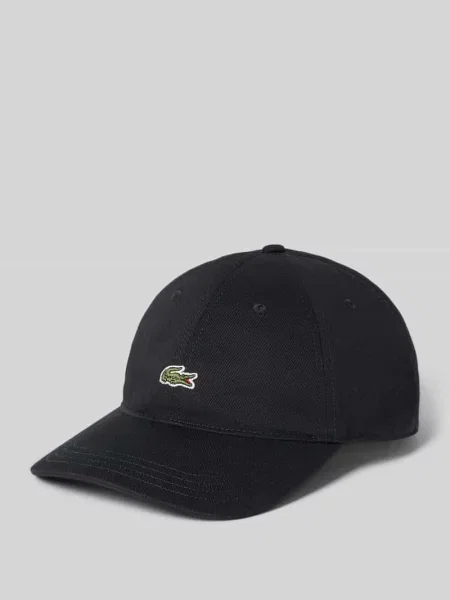 Lacoste czapka z daszkiem z aplikacją czarny