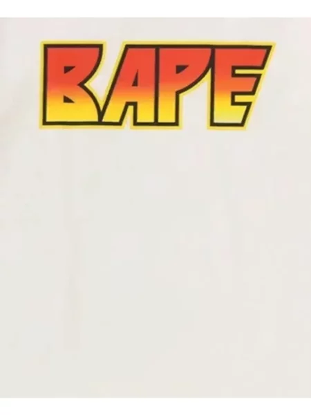 Tricou A Bathing Ape® cu imagine alb