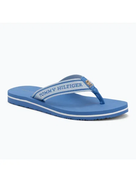 Női flip-flop papucs Tommy Hilfiger Webbing Beach Sandal blue spell. Méret: 39 EU kék